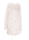 MR & MRS ITALY MR&MRS ITALY WOMEN'S WHITE COTTON COAT,XPM0183123102 XS