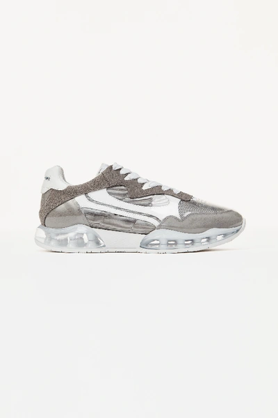 Alexander Wang Stadium Pvc, Leather, Suede And Canvas Sneakers In Grey
