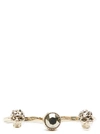 ALEXANDER MCQUEEN ALEXANDER MCQUEEN TWIN SKULL RING