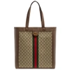 GUCCI Gucci Ophidia GG Tape Wallet Tote Bag