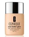 CLINIQUE 1.0 OZ. EVEN BETTER & #153 GLOW LIGHT REFLECTING MAKEUP BROAD SPECTRUM SPF 15,PROD224660298