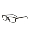 Kate Spade Jodie 50mm Rectangular Reading Glasses In Black/white
