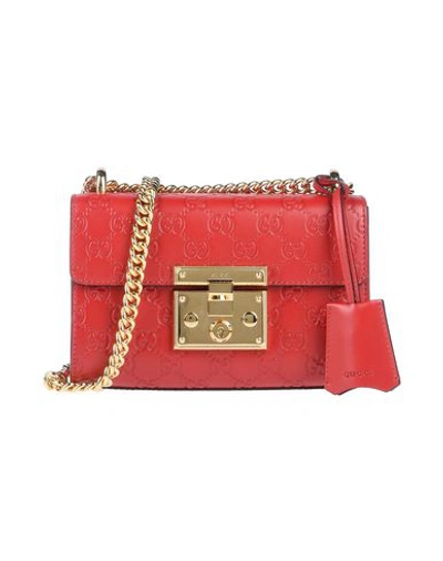 Gucci Cross-body Bags In Red