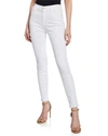 Frame Le High Skinny High-rise Skinny Jeans In Blanc