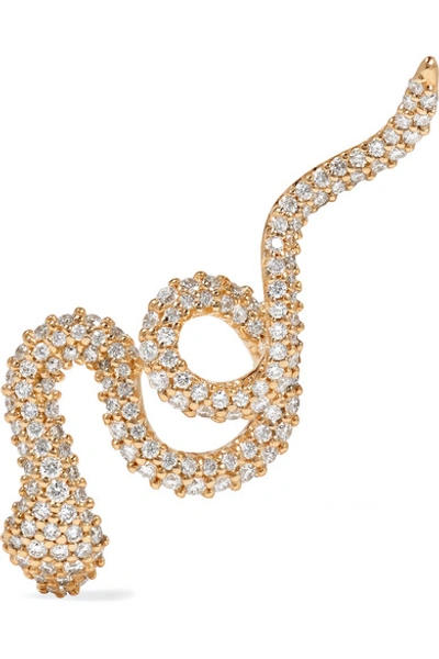 Ole Lynggaard Copenhagen Snake 18-karat Gold Diamond Earring