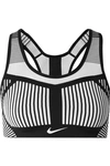 Nike Women's Fe/nom Flyknit High-support Non-padded Sports Bra In Black