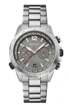 HUGO BOSS HUGO BOSS - DUAL TIME CHRONOGRAPH WATCH IN GRAY PLATED STAINLESS STEEL