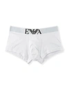 Emporio Armani Stretch Cotton Trunks In White