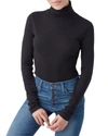 Splendid Long Sleeve Turtleneck Top In White