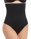 Spanx Suit Your Fancy High-rise Stretch-jersey Thong In Very Black