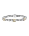 LAGOS EMBRACE SILVER DIAMOND X BRACELET, 6MM,PROD221390329