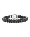 Lagos Medium Caviar Ceramic 9mm Bracelet In White