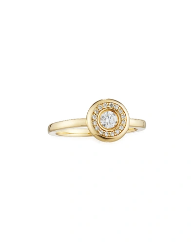 Roberto Coin 18k Gold Pave Diamond Ring In Yellow Gold