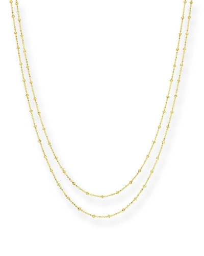 Jude Frances 18k Diamond-cut Chain Necklace, 32"l