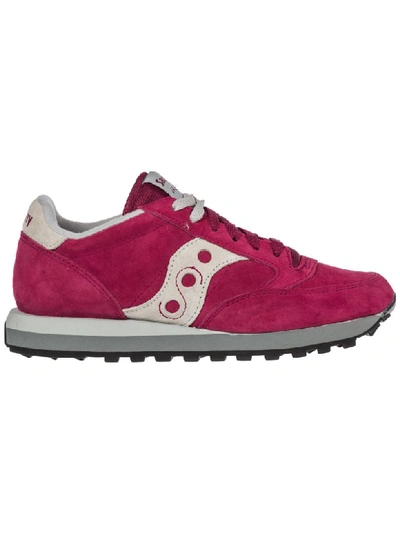 Saucony Women's Shoes Suede Trainers Sneakers Jazz O In Red