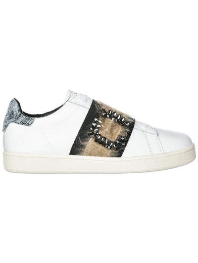 Moa Master Of Arts Gallery Diamond Slip-on Shoes In Bianco