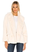 FREE PEOPLE SOLID KATE FAUX FUR COAT,FREE-WO543