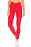 Beach Riot Shine High-waist Leggings In Red