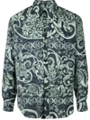 MARTINE ROSE PLEATED BAROQUE PRINT SHIRT,BAC0D77B-B3AD-D9D4-FB23-DACC1B3B6EE3