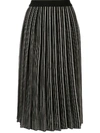 AKIRA NAKA PLEATED MIDI SKIRT