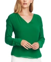 VINCE CAMUTO RUCHED-SLEEVE BLOUSE
