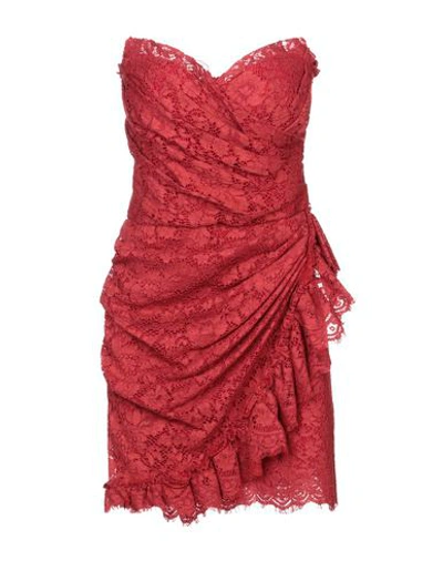 Dolce & Gabbana Short Dresses In Red