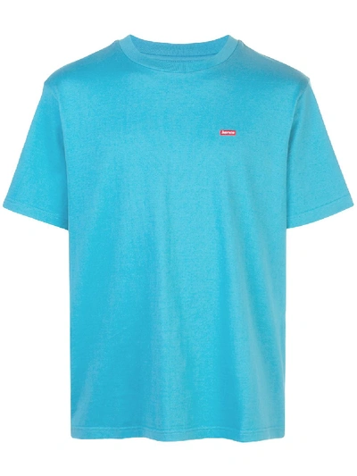 Supreme Small Box Logo T-shirt In Blue
