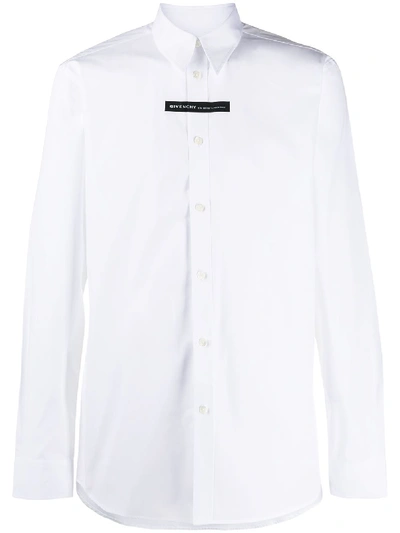 Givenchy Small Contrasting Panel Shirt In White