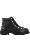 Karl Lagerfeld Kombat Ii Ankle Boots In Black