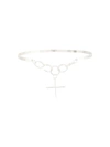 ANNIE COSTELLO BROWN CROSS-CHARM NECKLACE