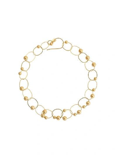 Annie Costello Brown Melodi Necklace In Gold