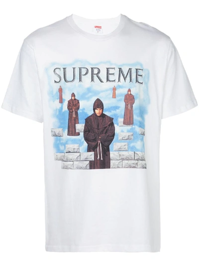 Supreme Levitation Print T-shirt In White
