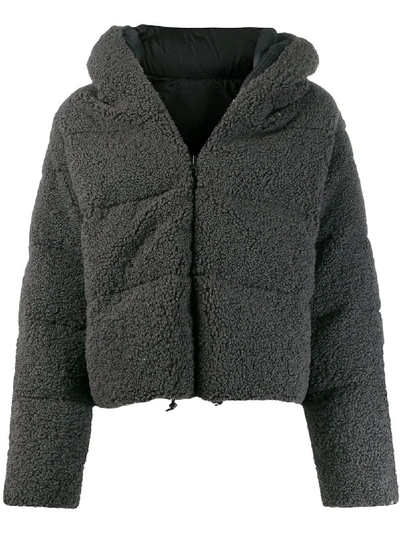 Bacon Big Bear Reversible Down Puffer Jacket In Grey