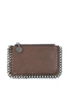 Stella Mccartney Falabella Card Case In Brown