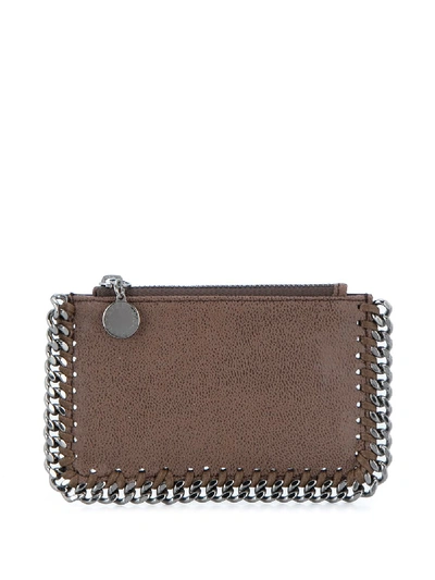 Stella Mccartney Falabella Card Case In Brown