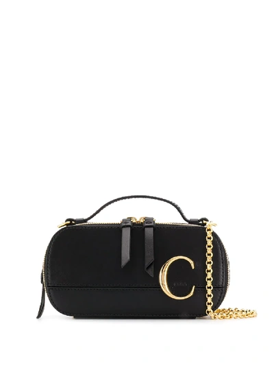 Chloé Mini  C Vanity Bag In Black