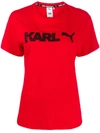 Puma X Karl Lagerfeld Printed T-shirt In Red