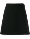 Miu Miu Crystal Embellished Mini Skirt In Schwarz