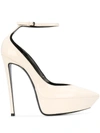 Saint Laurent Betty D'orsay Pumps In Neutrals