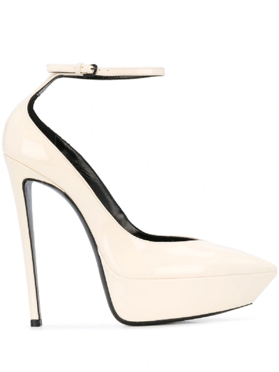 Saint Laurent Betty D'orsay Pumps In Neutrals