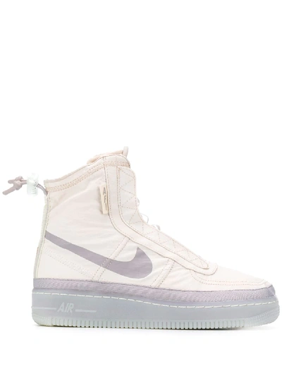 Nike Air Force 1 Shell High-top Sneakers In Weiss