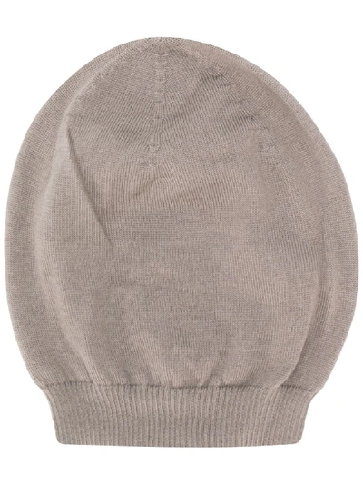 Rick Owens Beanie Hat In Grey