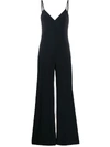 NORMA KAMALI SLIP WIDE-LEG JUMPSUIT