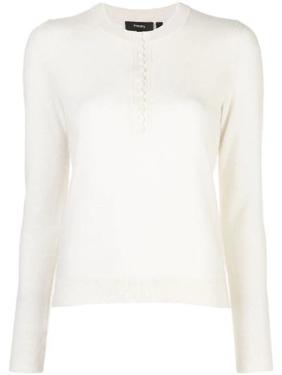 Theory Henley Top In White