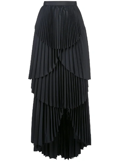 Amur Ophelia Pleated Skirt In Black