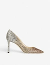 JIMMY CHOO ROMY 85 亮片编织宫廷鞋,834-10132-J000127151