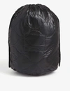 THE SOLOIST POEM QUILTED NYLON SHELL DRAWSTRING BAG,111-3004386-SA0032AW19