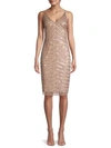 ADRIANNA PAPELL BEADED SHEATH DRESS,0400011926480