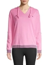 NANETTE LEPORE PULLOVER COTTON-BLEND HOODIE,0400011588370