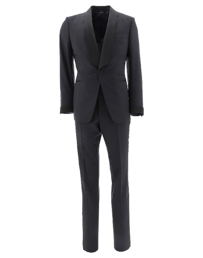 Tom Ford Blue Wool Suit